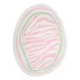 Pink Zebra Print Accent Rug